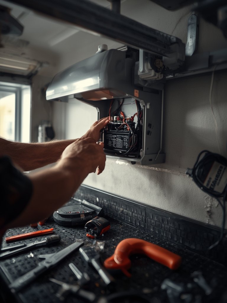 Battery backup garage door opener - Illustration 2