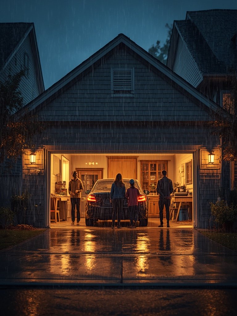 Battery backup garage door opener