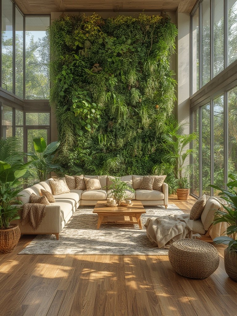 Biophilic design living room