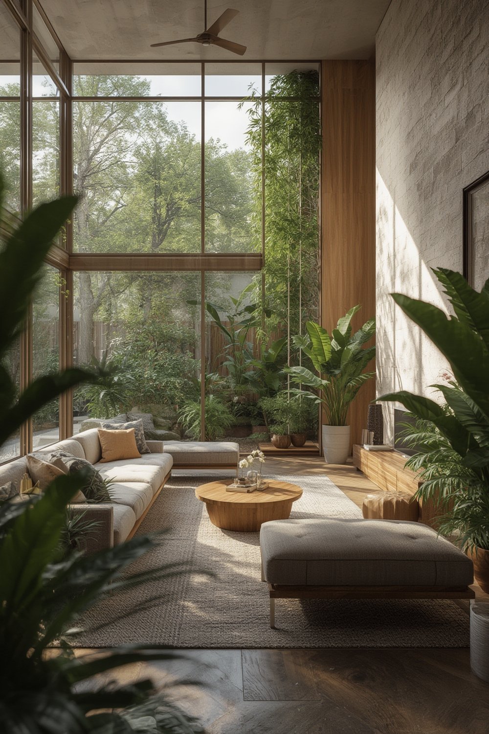 Biophilic design living room - Illustration 1