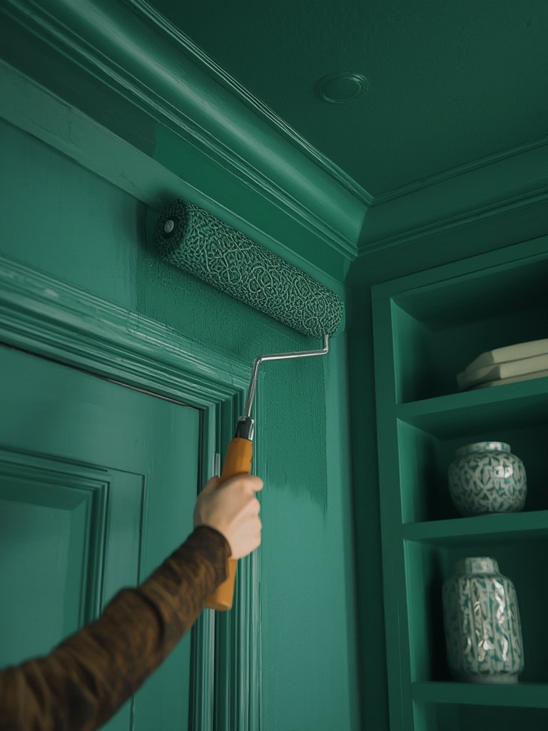 Color drenching interior design