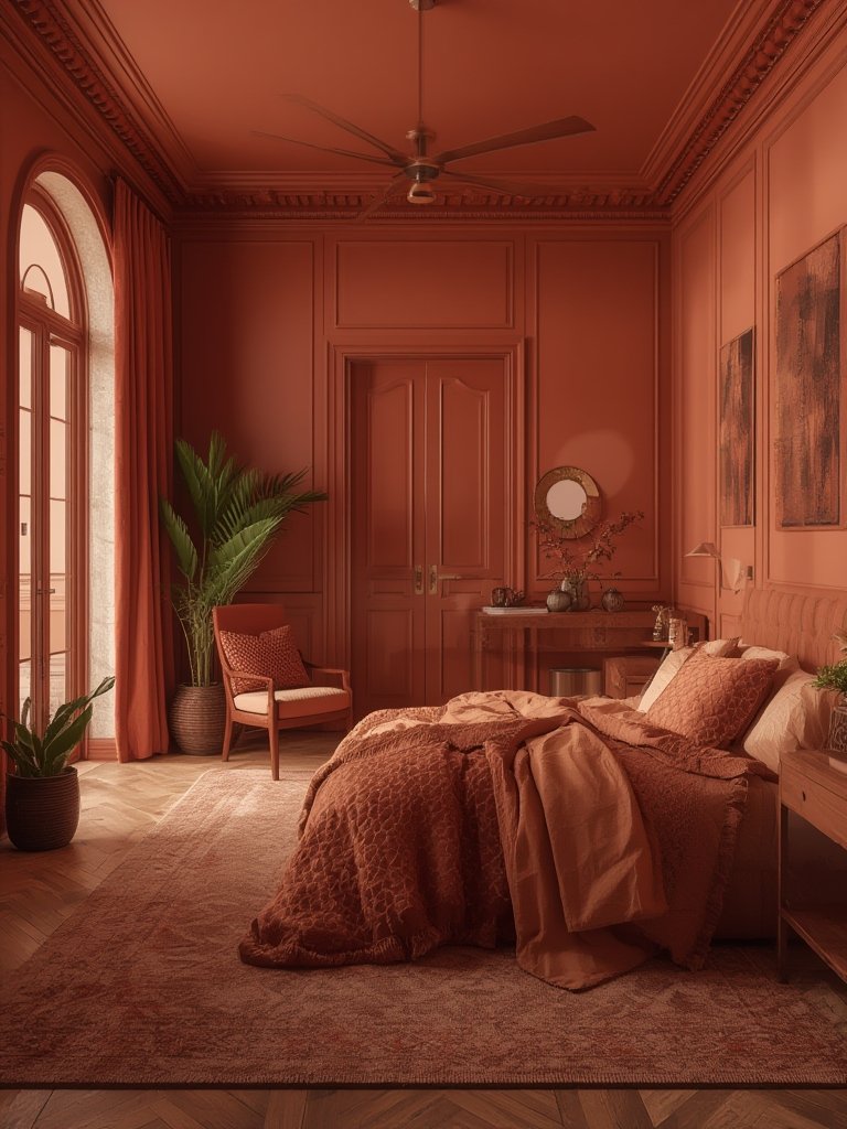 Color drenching interior design - Illustration 3