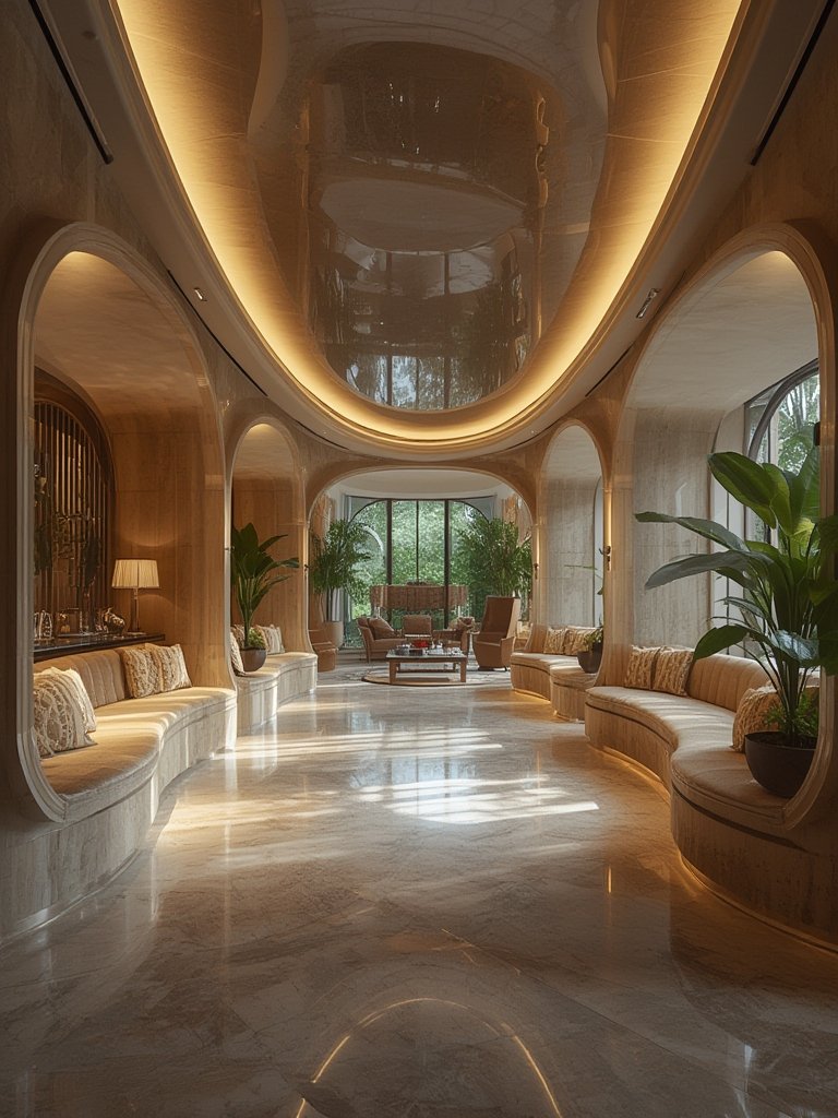 Curved furniture and architecture - Illustration 3