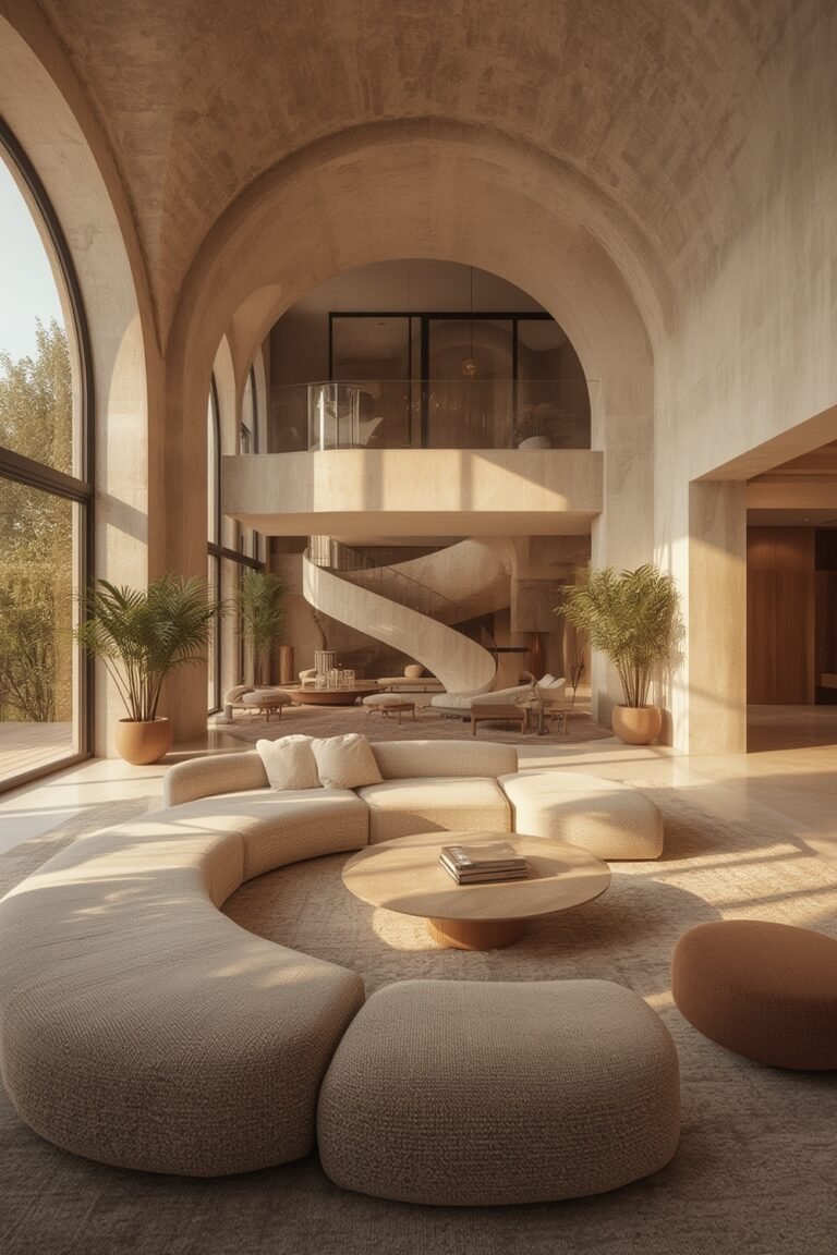 Curved furniture and architecture
