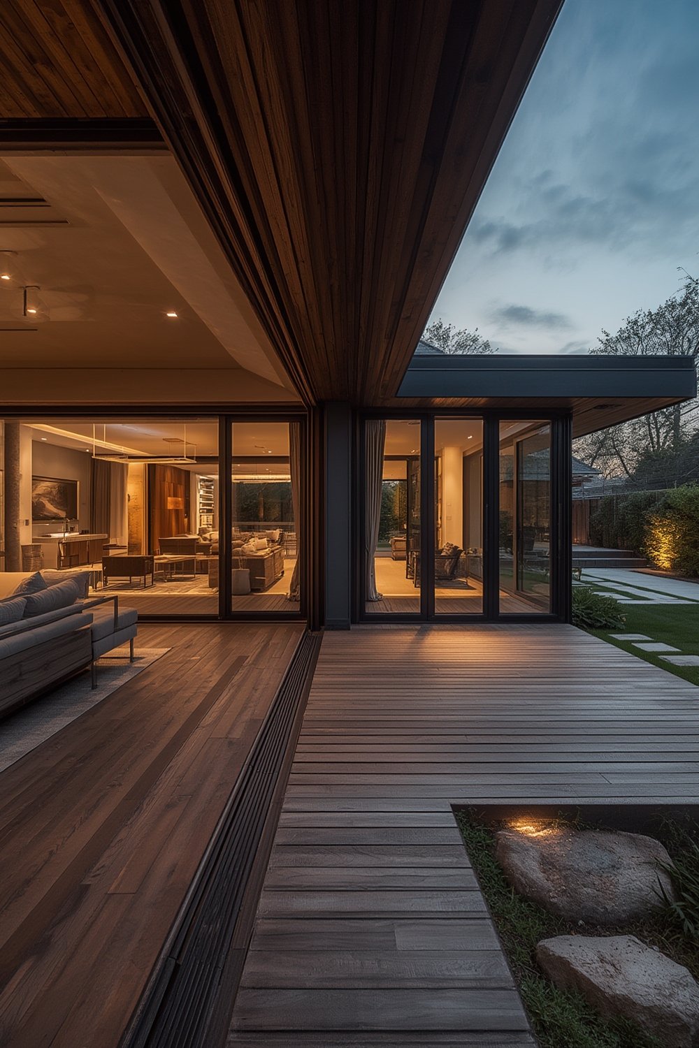 Indoor outdoor living space design - Illustration 1