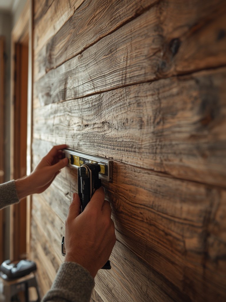 Reclaimed wood accent wall - Illustration 2