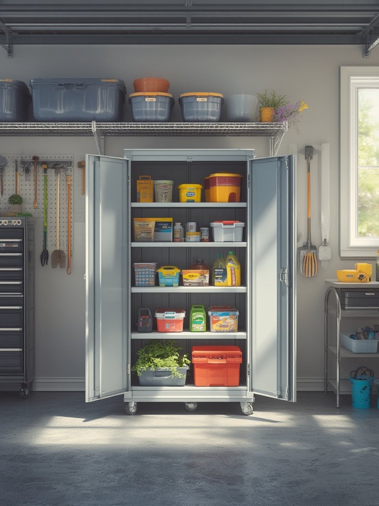 storage cabinet in action