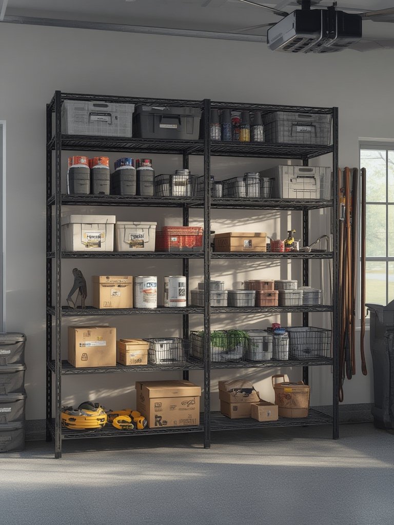 storage shelf in action