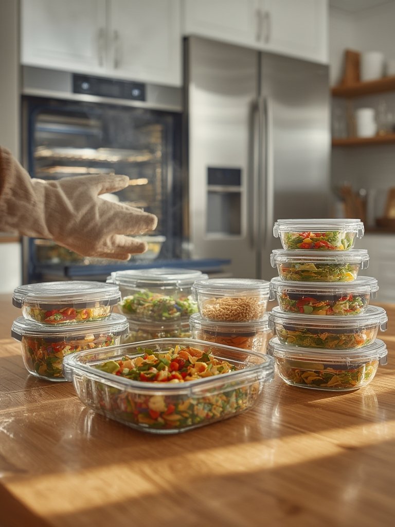 glass containers in action