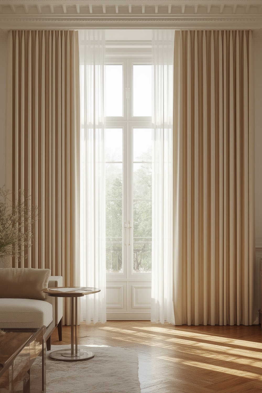 pleated curtains - Illustration 1