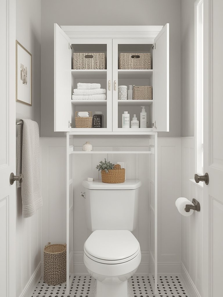 toilet storage in action