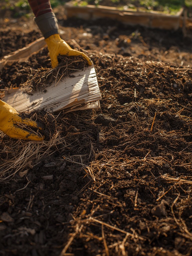 cardboard sheet mulching