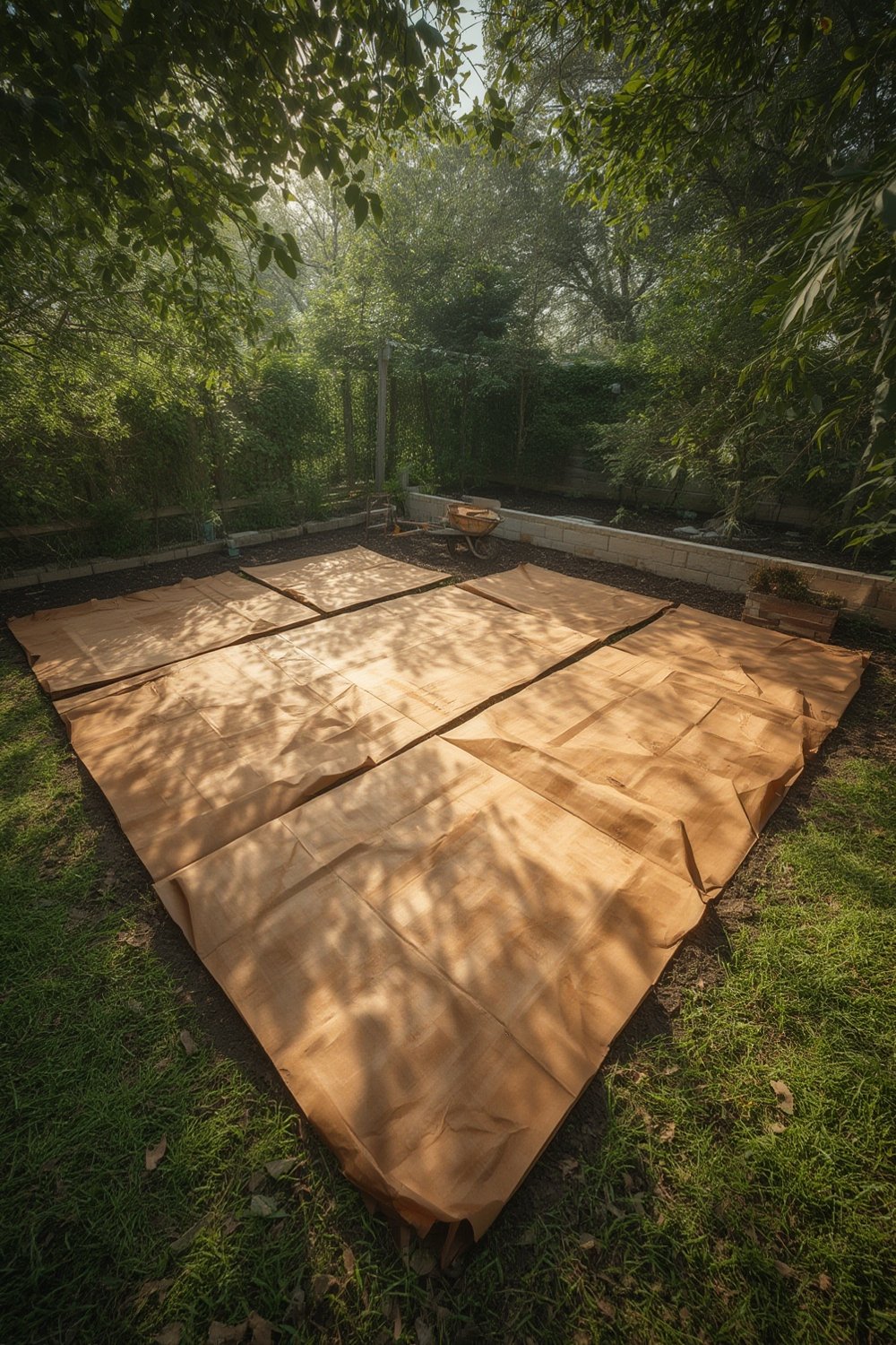 cardboard sheet mulching - Illustration 1