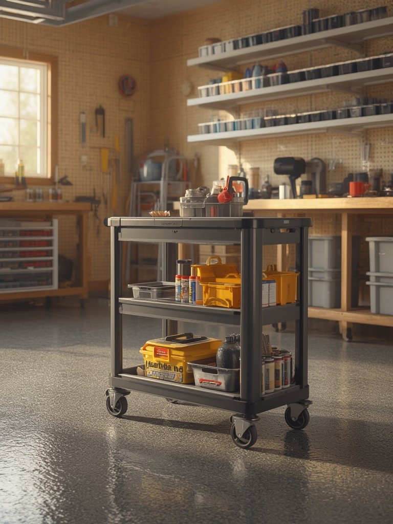 utility cart in action