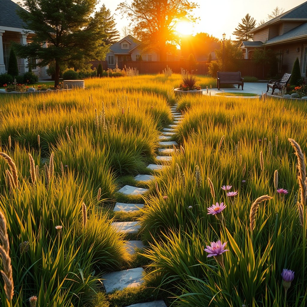 native grass meadow - Illustration 3