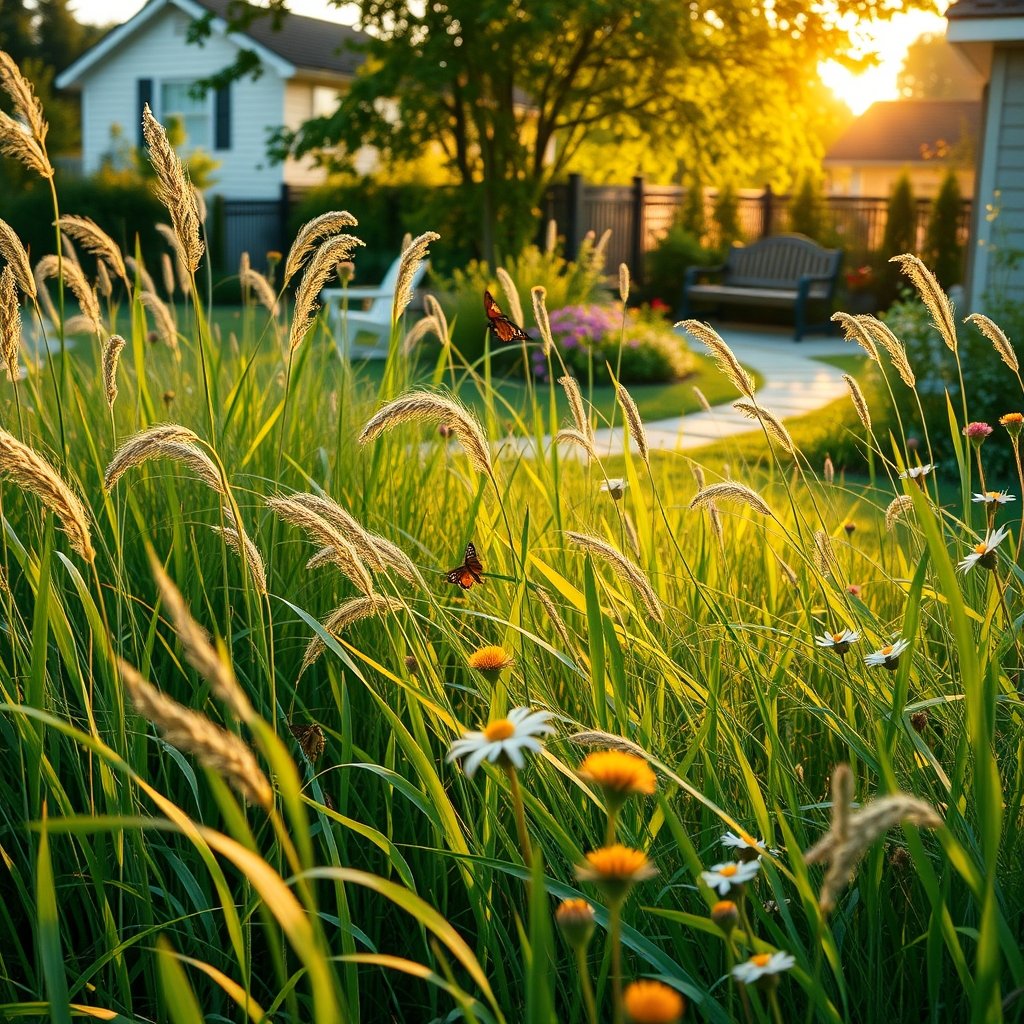 native grass meadow - Illustration 3
