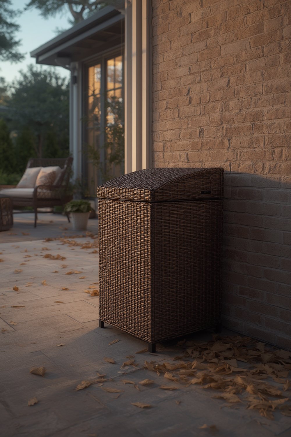 outdoor trashcan product view