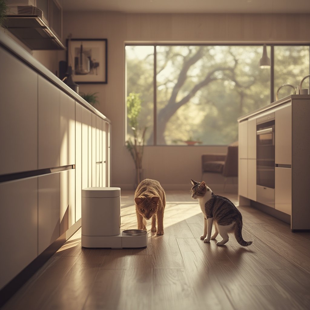 smart pet feeder - Illustration 1