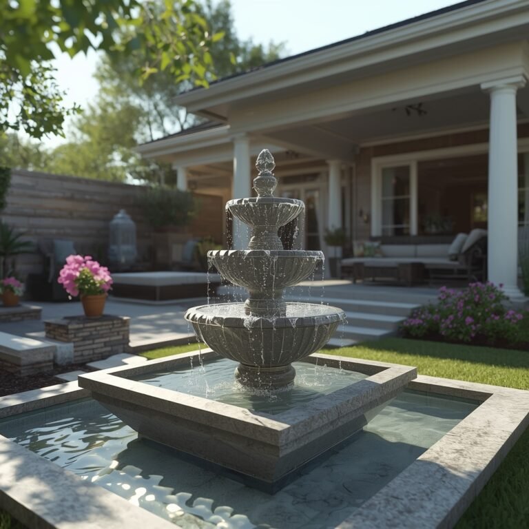 solar powered fountain