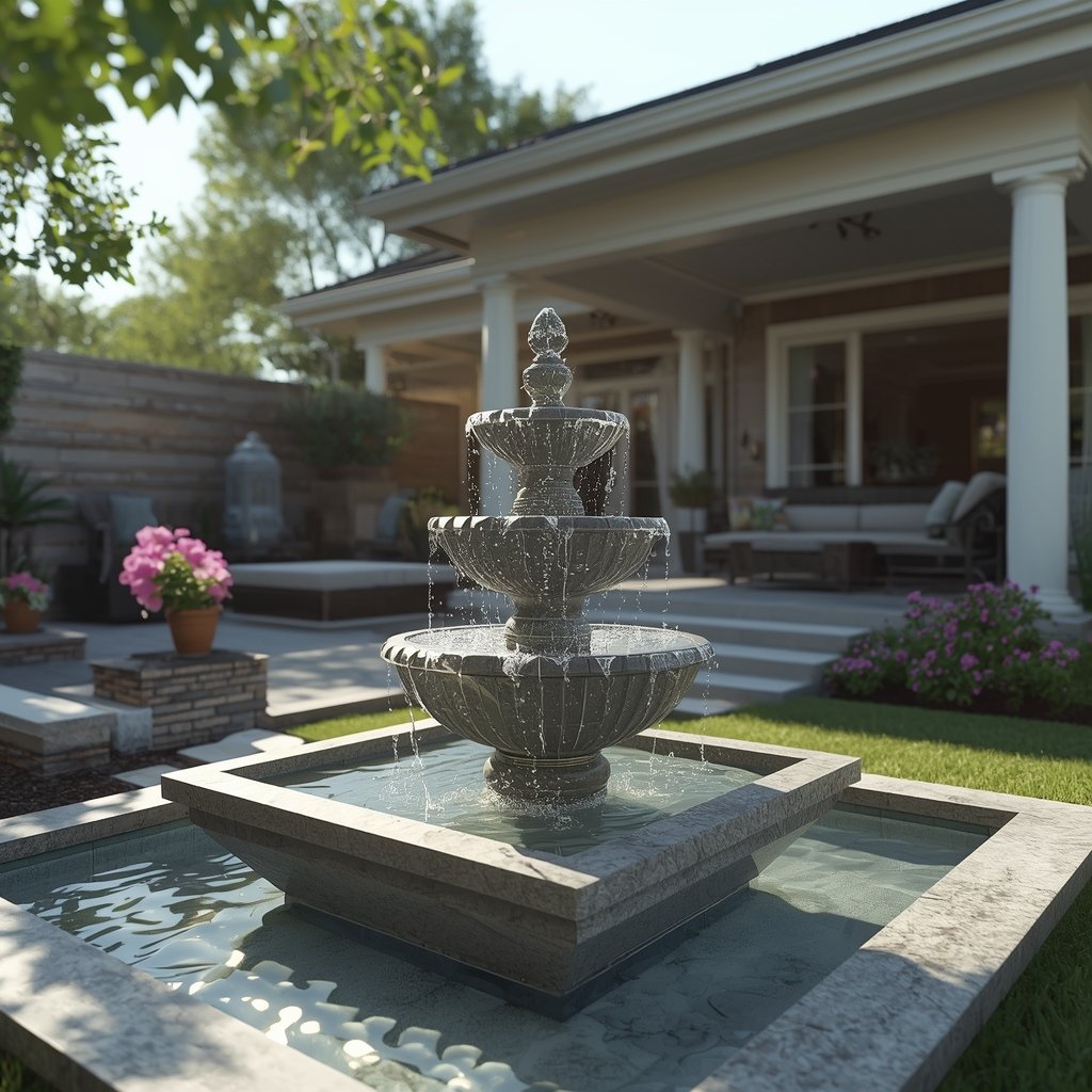 solar powered fountain