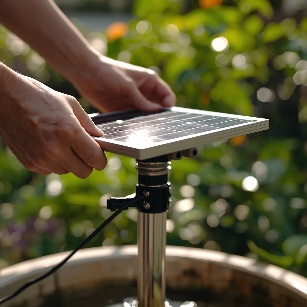 solar powered fountain - Illustration 2