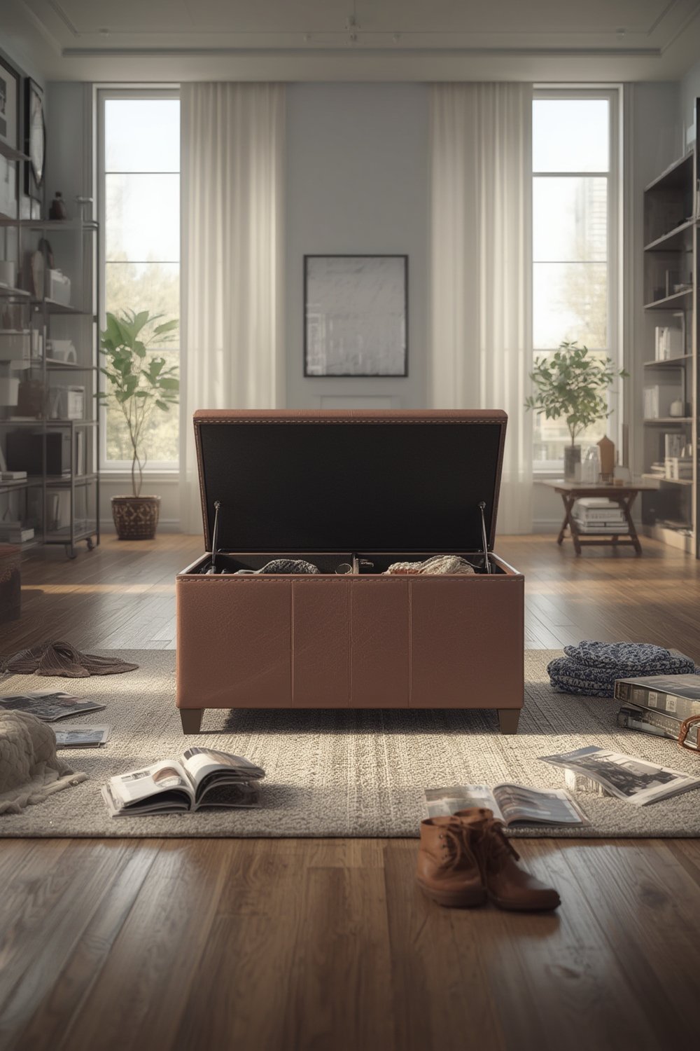 storage ottoman product view