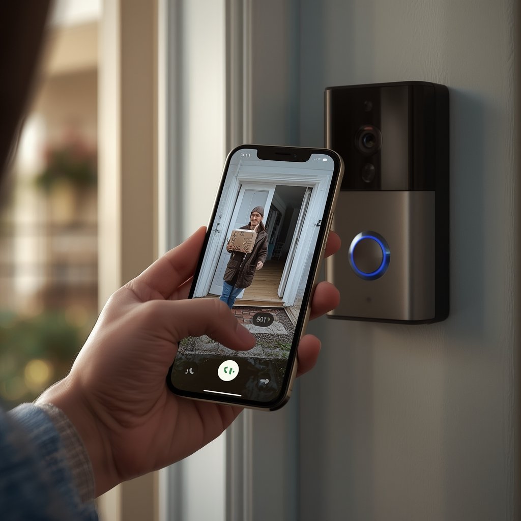 video doorbell in action