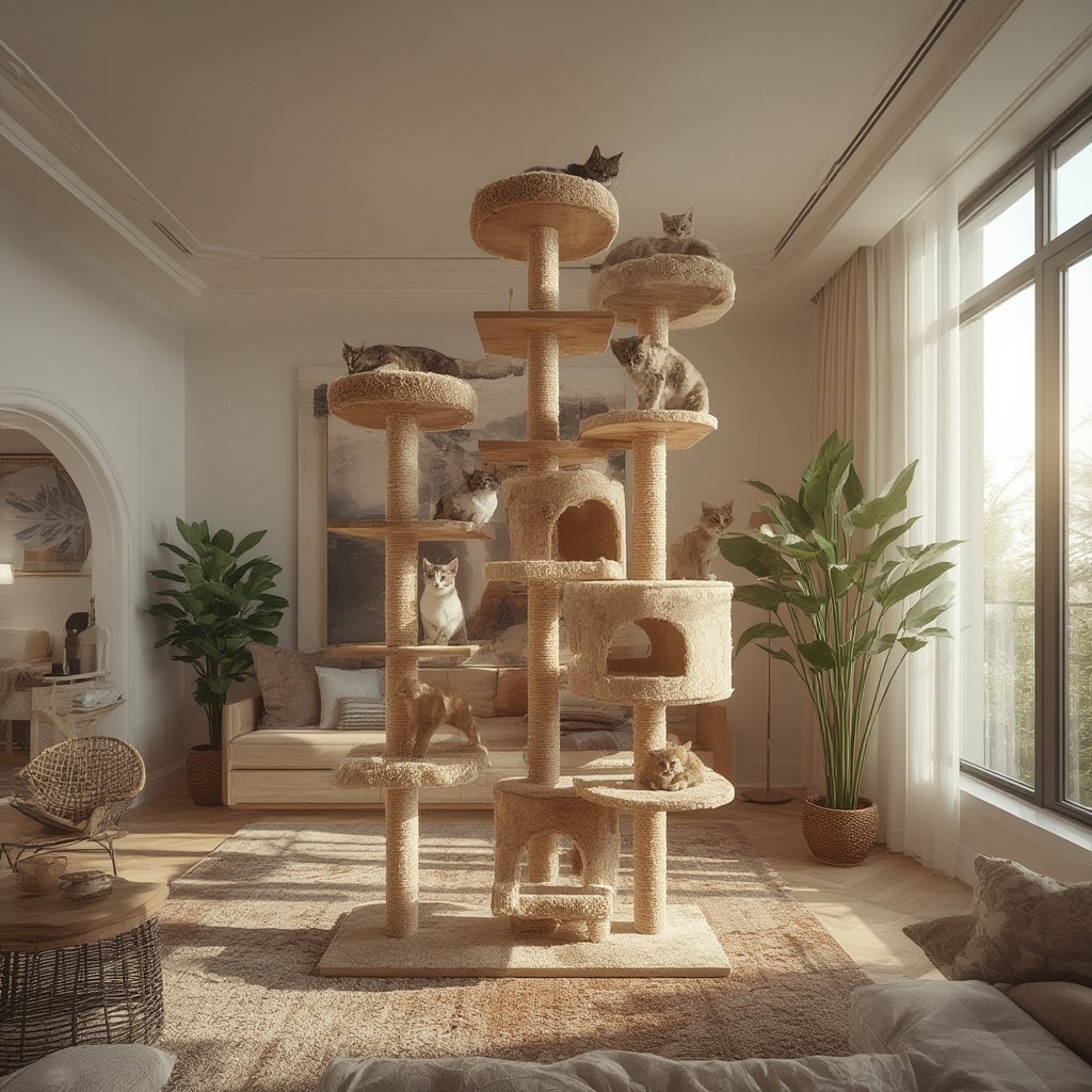 cat furniture tree - Illustration 1