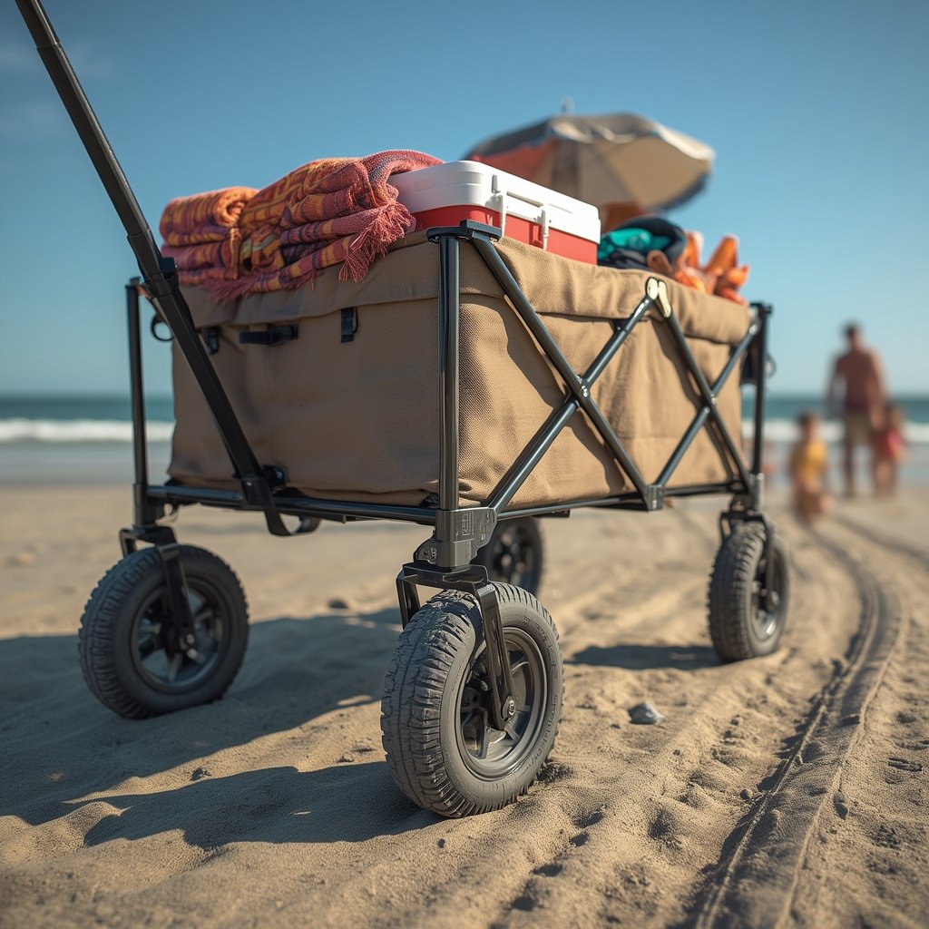 folding wagon in action