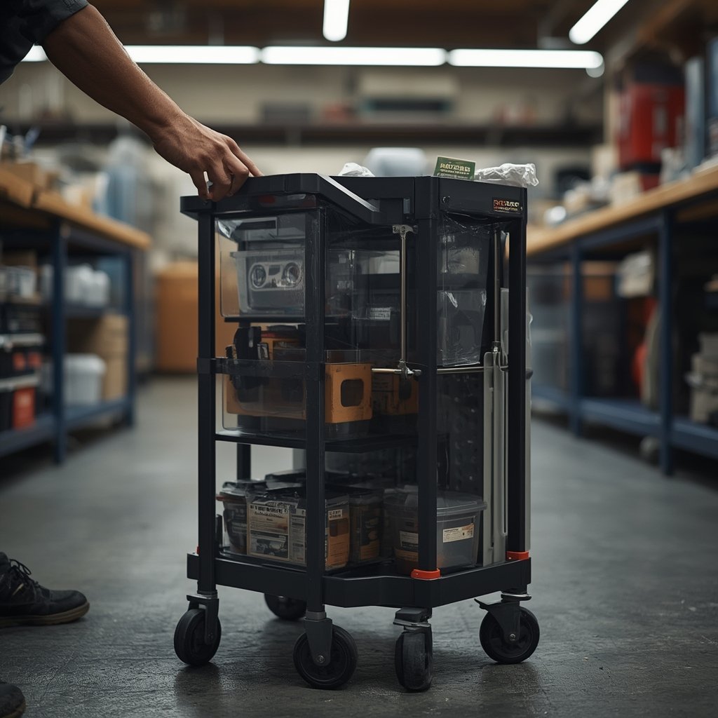 service cart in action