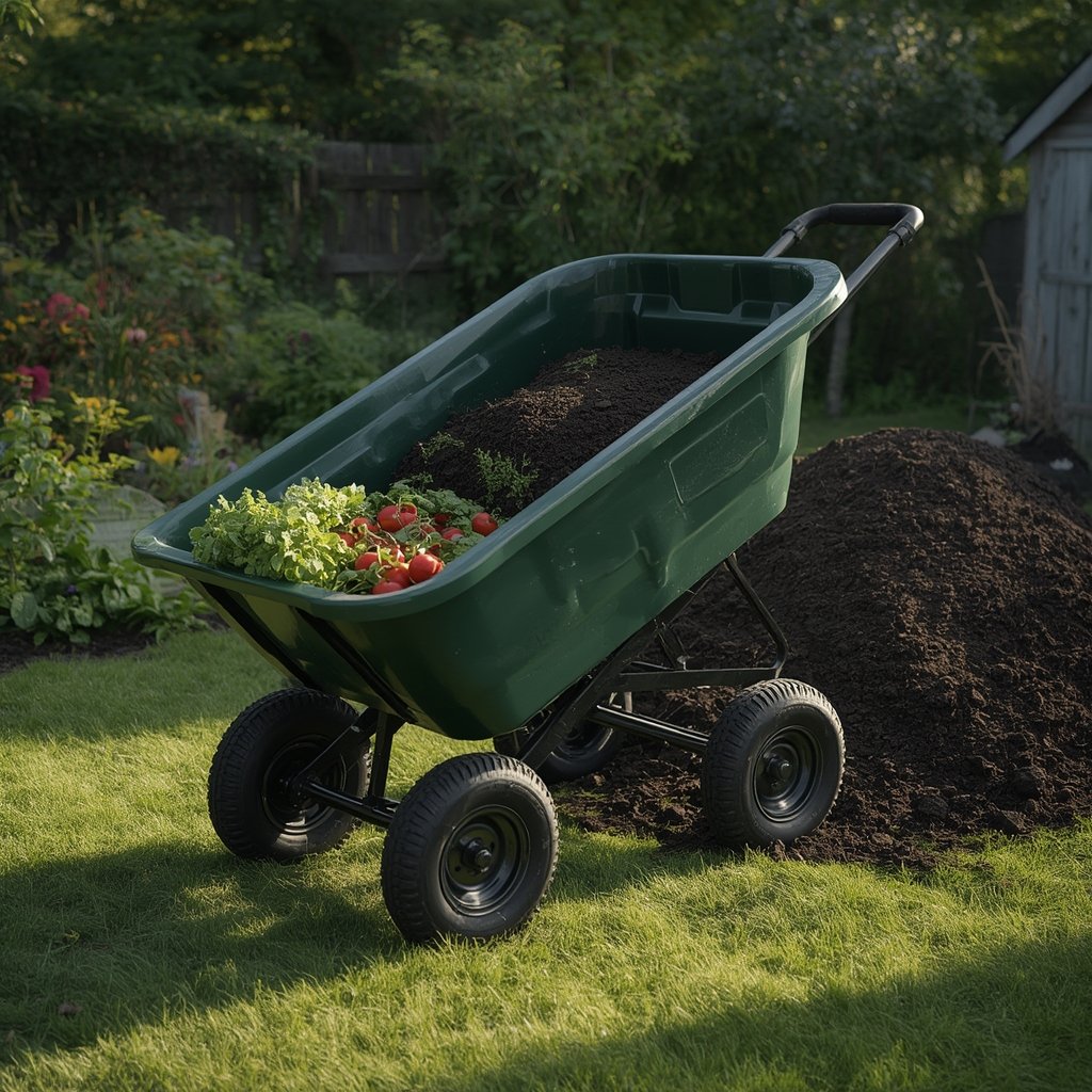 garden cart in action