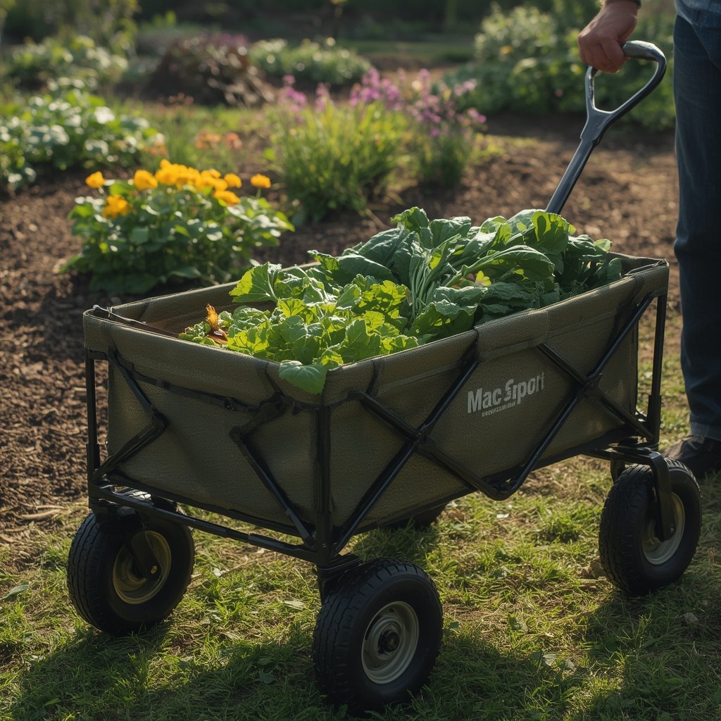 garden wagon in action