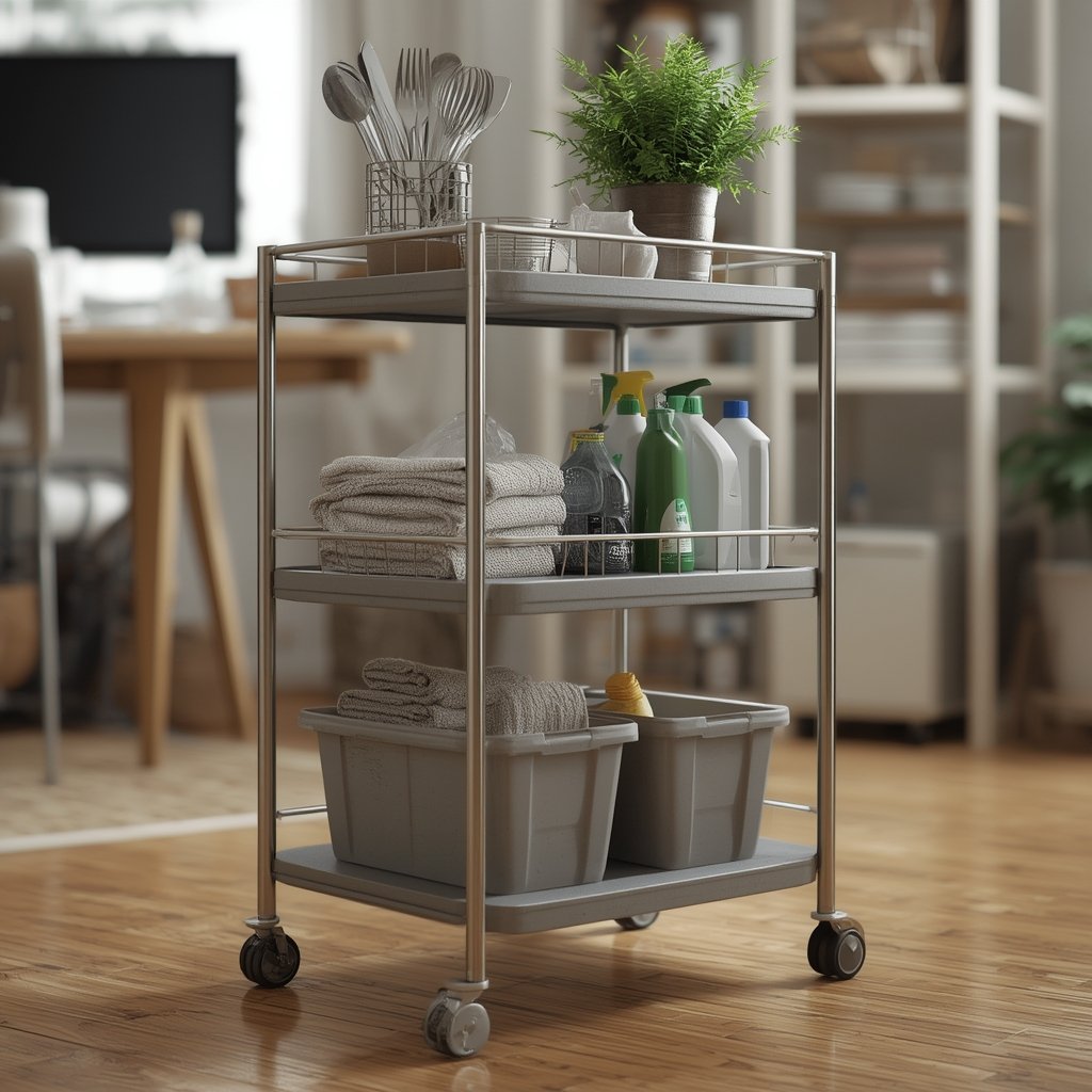 utility cart in action