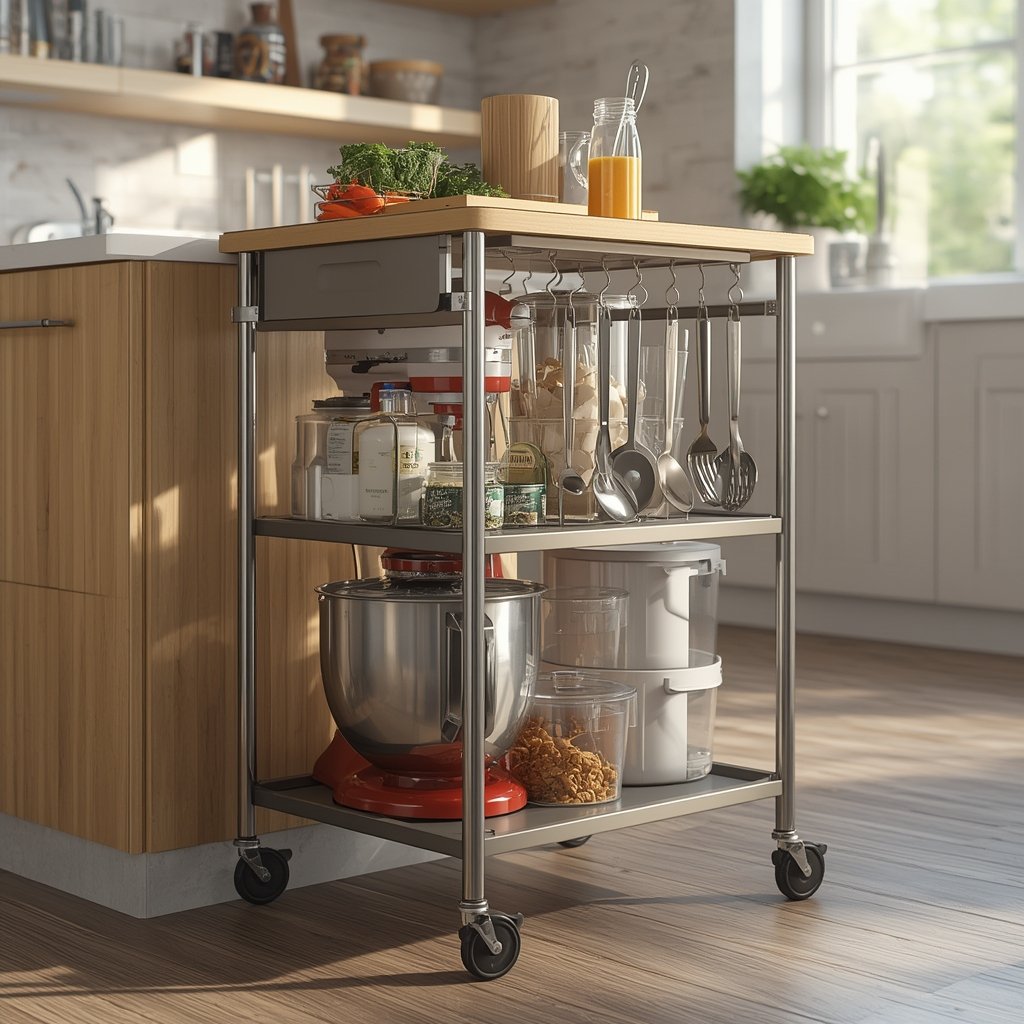 kitchen cart in action