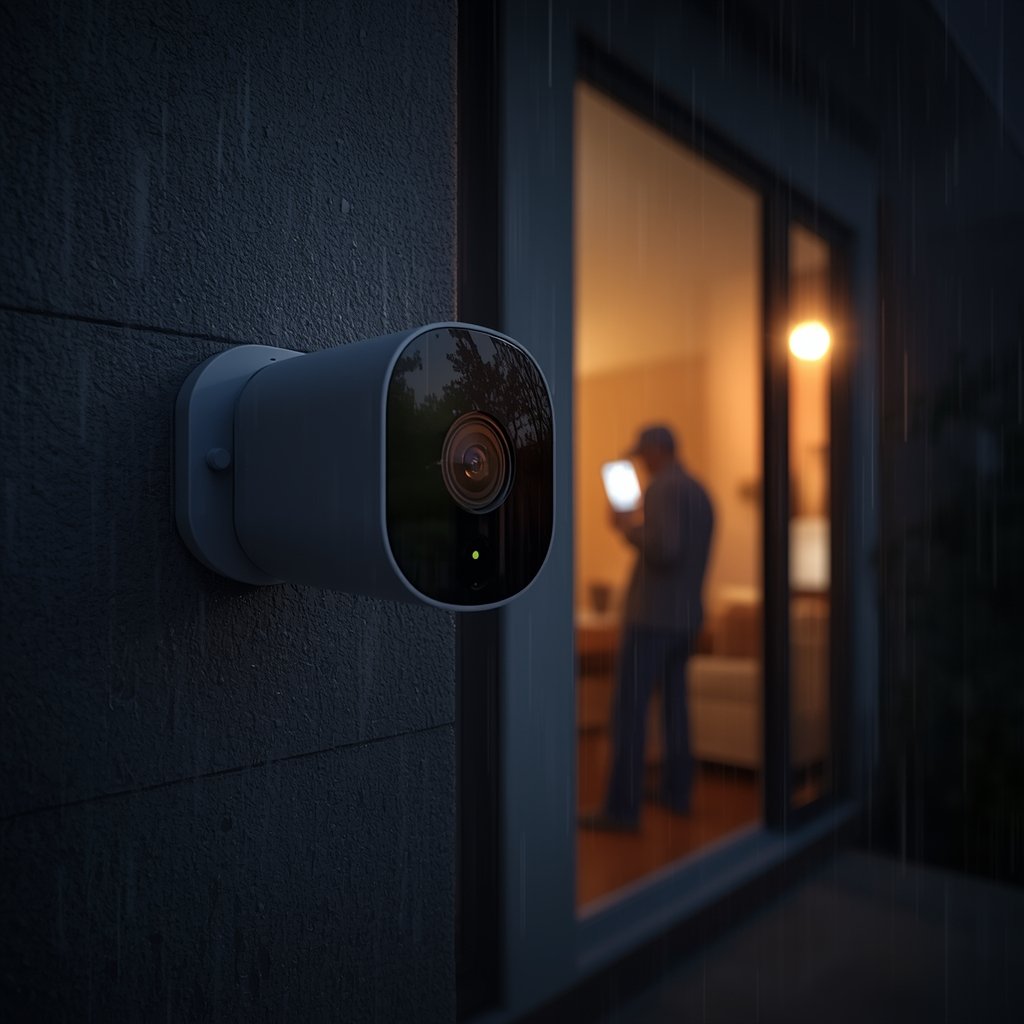 outdoor camera in action